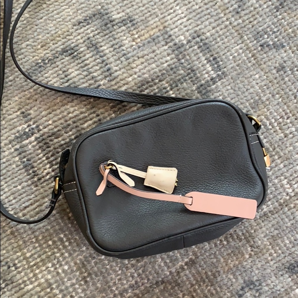 J.Crew Grey Signet Crossbody bag